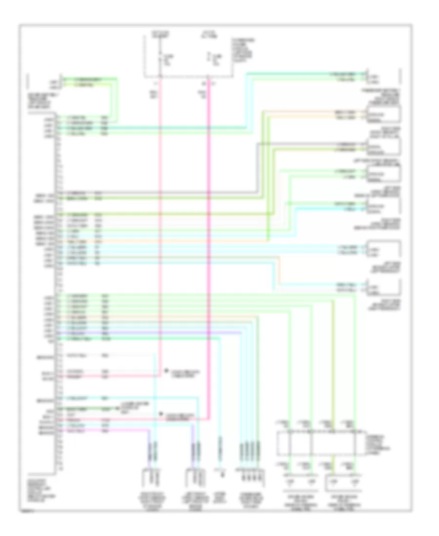 Supplemental Restraints Wiring Diagram 1 of 2 for Jeep Grand Cherokee Limited 2006