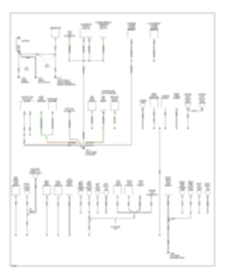 Ground Distribution Wiring Diagram 1 of 2 for Jeep Cherokee Classic 1996