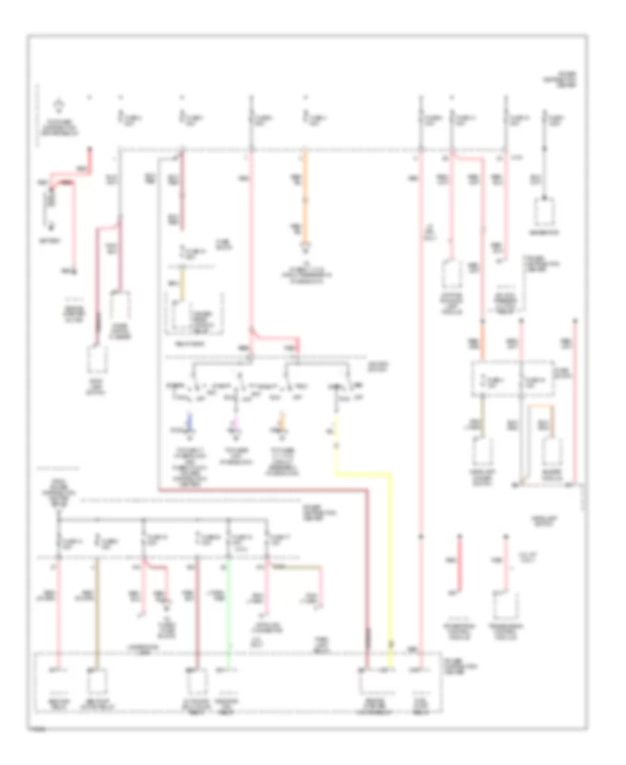 Power Distribution Wiring Diagram 1 of 3 for Jeep Cherokee Classic 1996