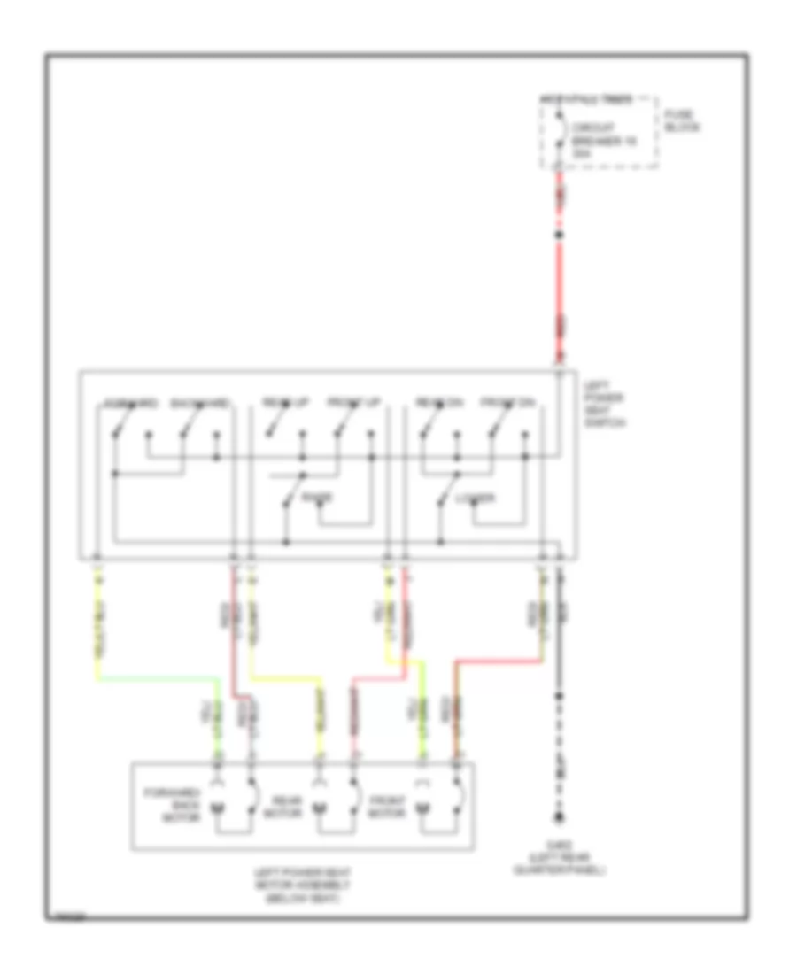 Power Seat Wiring Diagrams for Jeep Cherokee Classic 1996