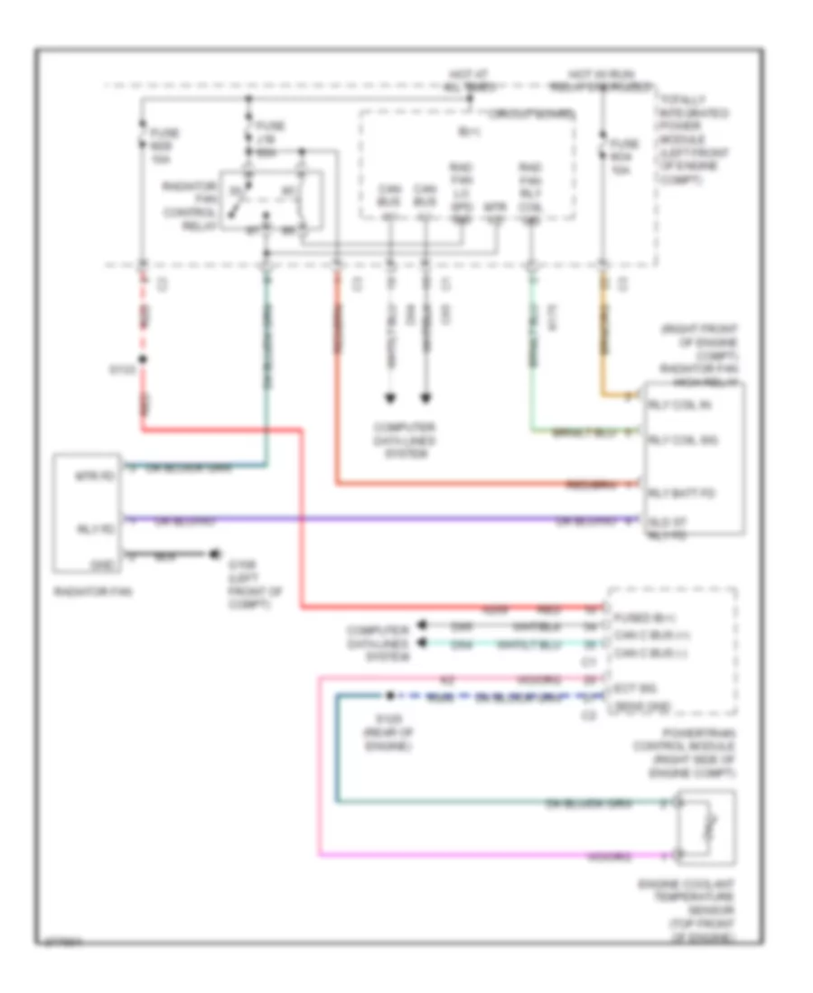 Cooling Fan Wiring Diagram for Jeep Liberty Renegade 2011