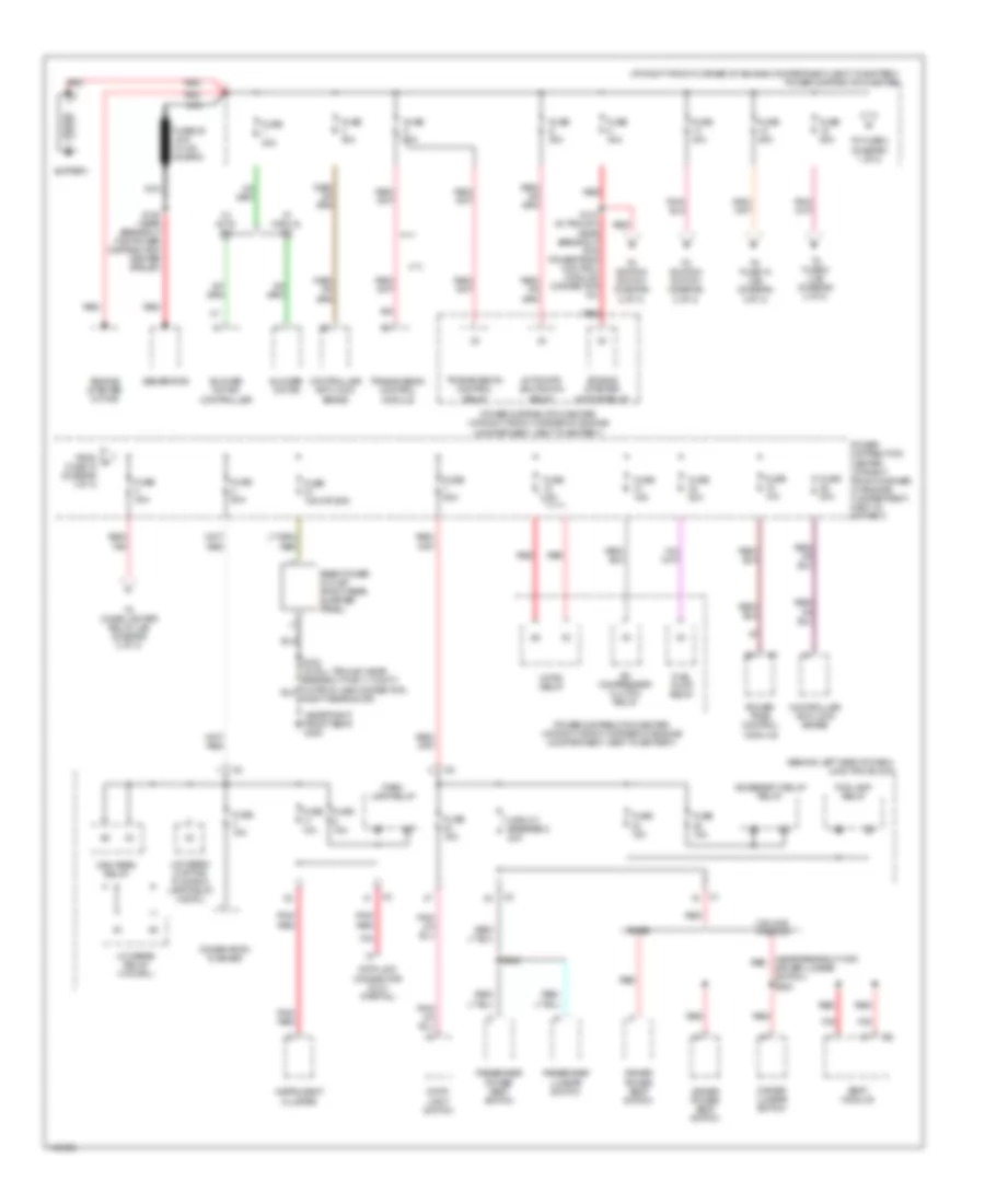 Power Distribution Wiring Diagram 1 of 3 for Jeep Grand Cherokee Laredo 2002