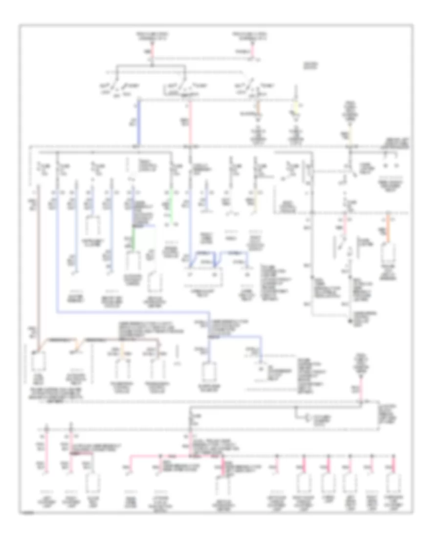 Power Distribution Wiring Diagram 2 of 3 for Jeep Grand Cherokee Laredo 2002