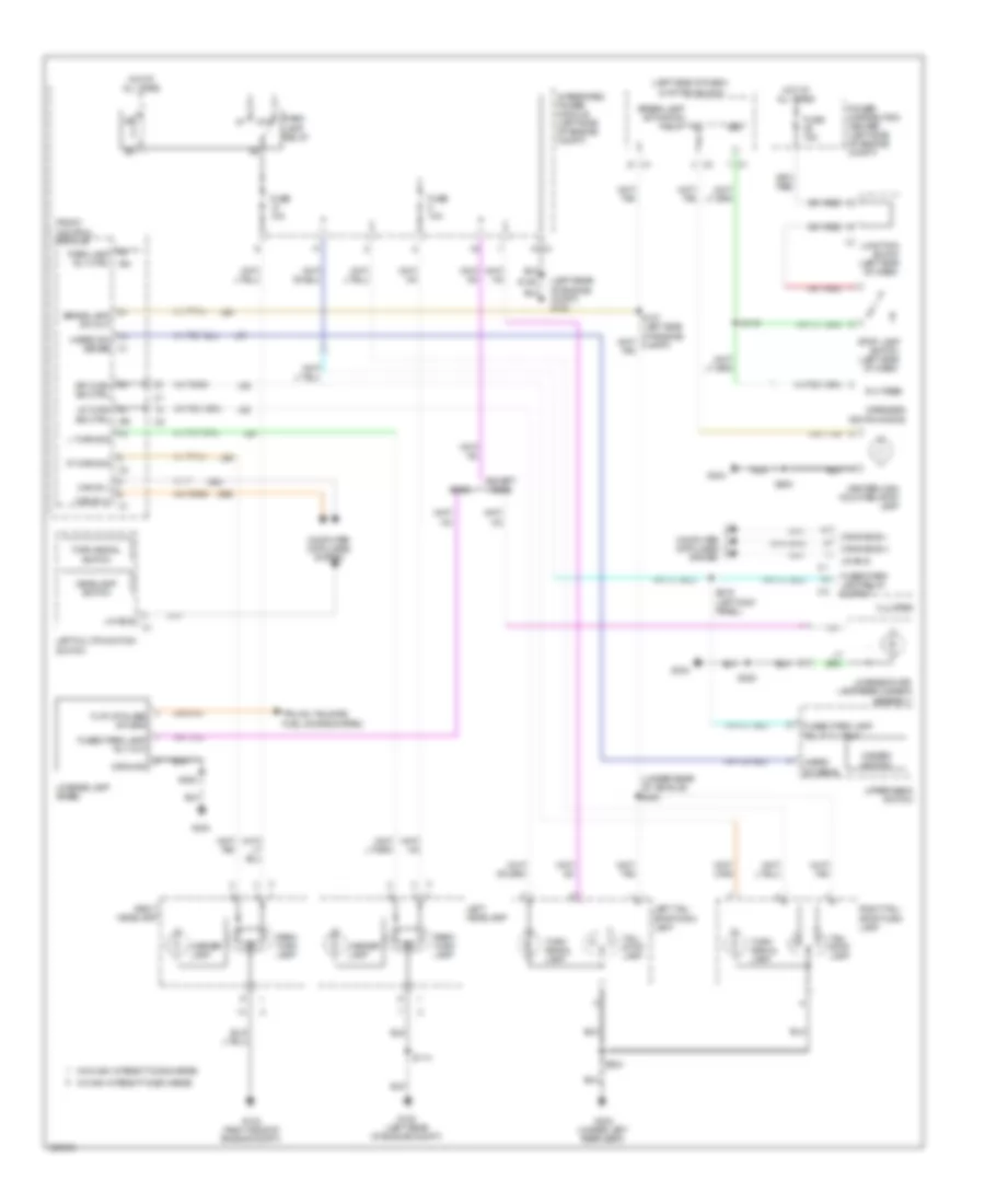 Exterior Lamps Wiring Diagram for Jeep Commander Limited 2009