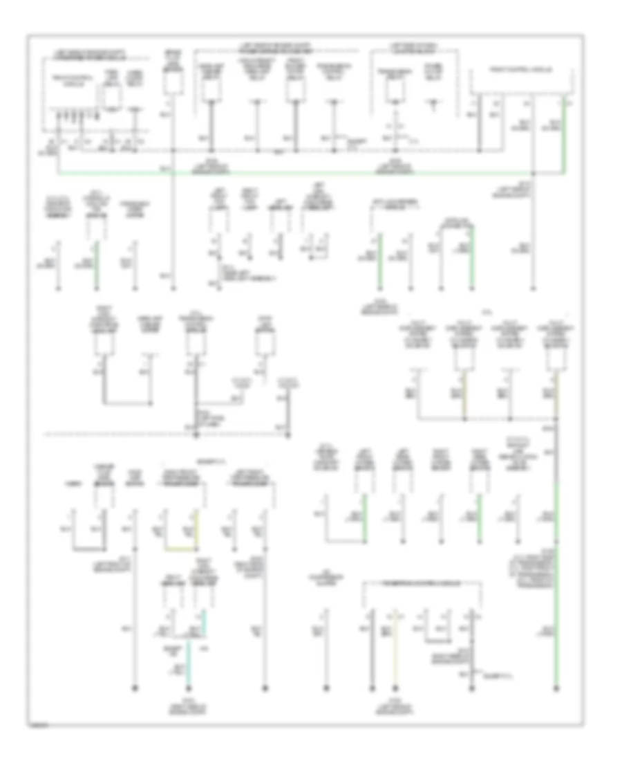 Ground Distribution Wiring Diagram 1 of 3 for Jeep Commander Limited 2009