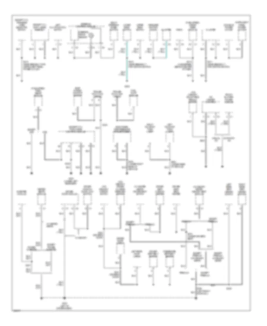 Ground Distribution Wiring Diagram (2 of 3) for Jeep Commander Limited 2009