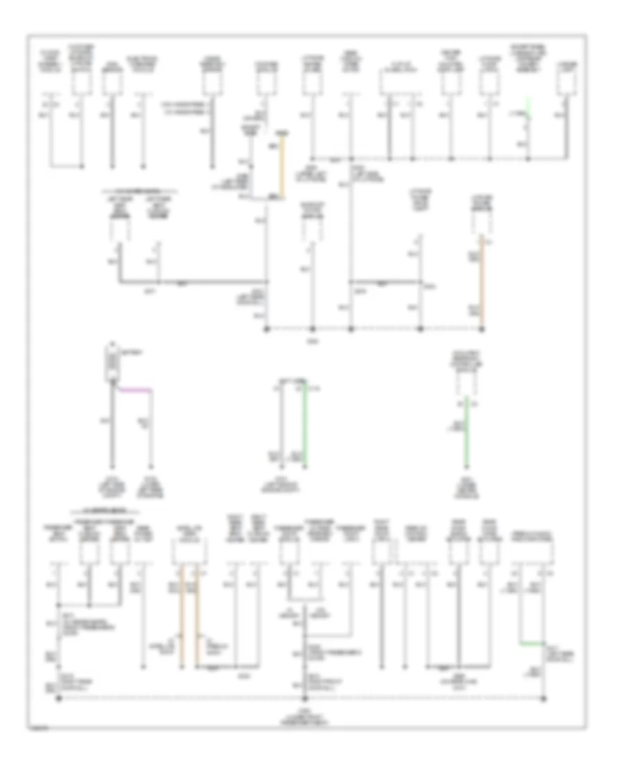 Ground Distribution Wiring Diagram 3 of 3 for Jeep Commander Limited 2009