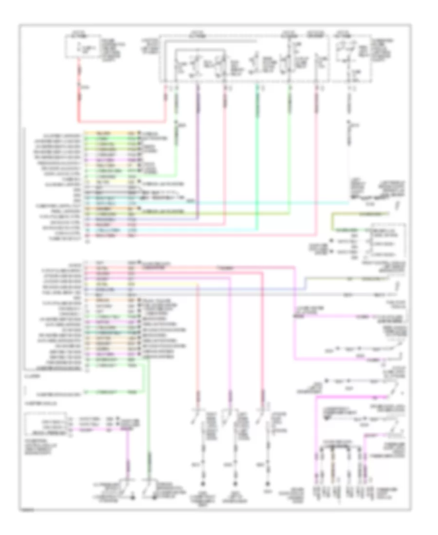 Instrument Cluster Wiring Diagram for Jeep Commander Limited 2009