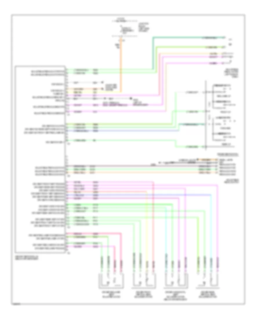 Memory Systems Wiring Diagram 1 of 2 for Jeep Commander Limited 2009