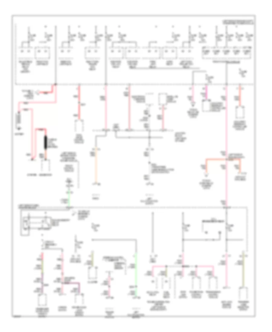 Power Distribution Wiring Diagram 1 of 4 for Jeep Commander Limited 2009