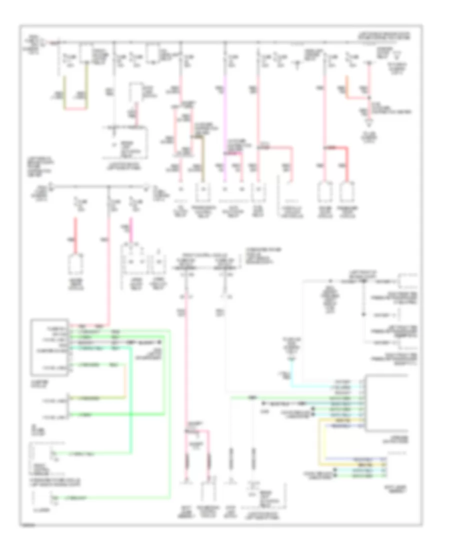 Power Distribution Wiring Diagram 2 of 4 for Jeep Commander Limited 2009