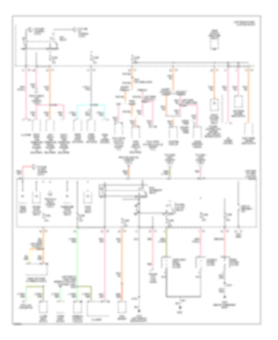 Power Distribution Wiring Diagram 3 of 4 for Jeep Commander Limited 2009