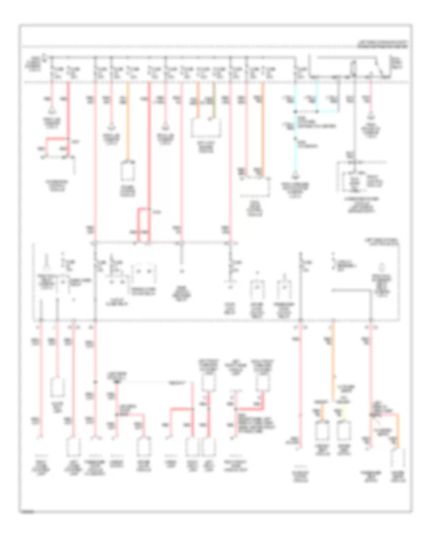 Power Distribution Wiring Diagram 4 of 4 for Jeep Commander Limited 2009