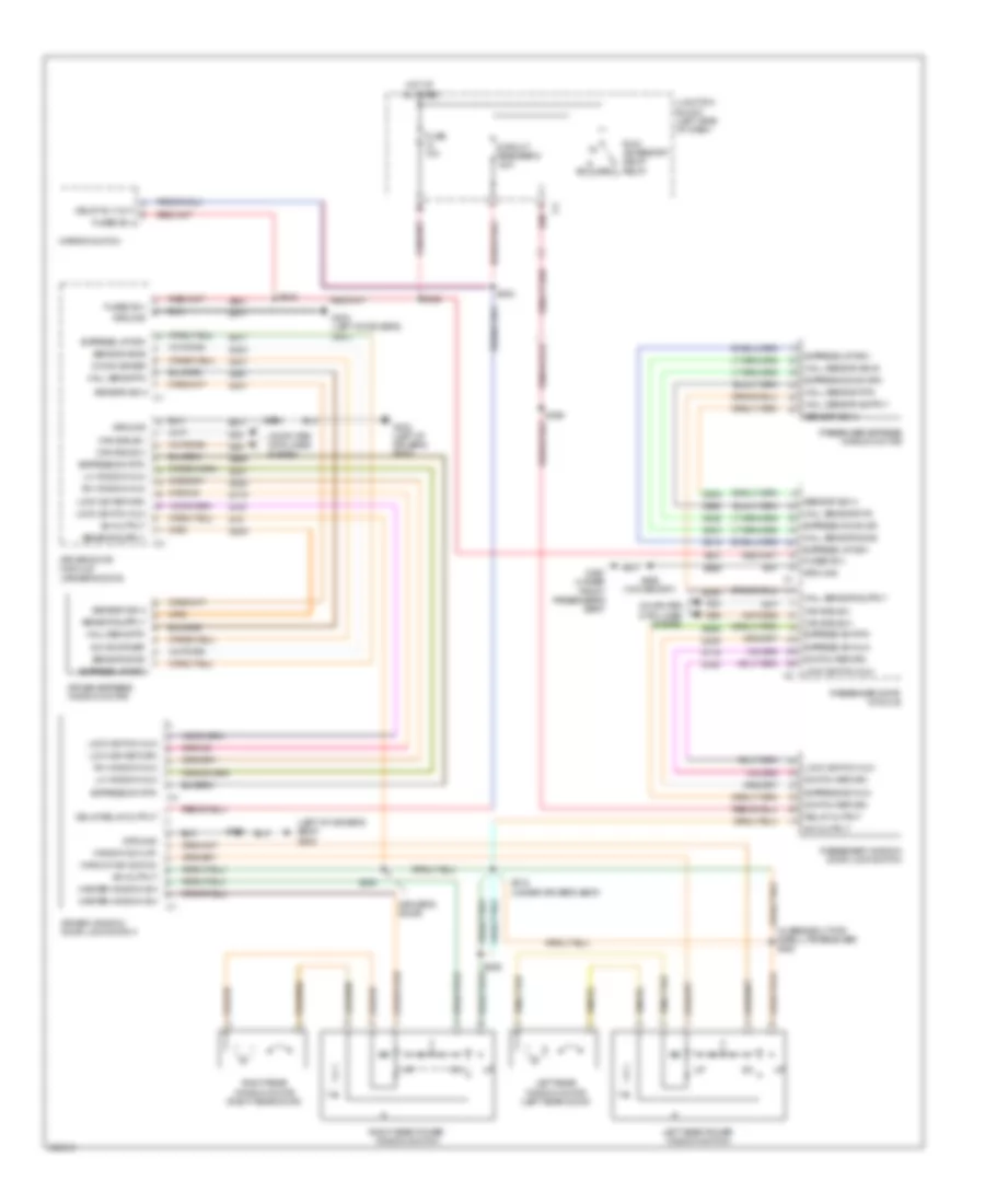 Power Windows Wiring Diagram for Jeep Commander Limited 2009