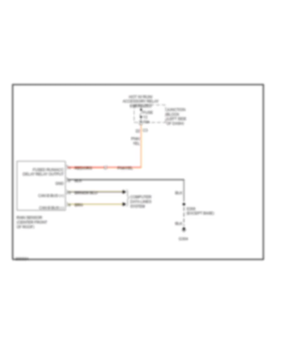 схема Датчика дождя для Jeep Commander Limited 2009