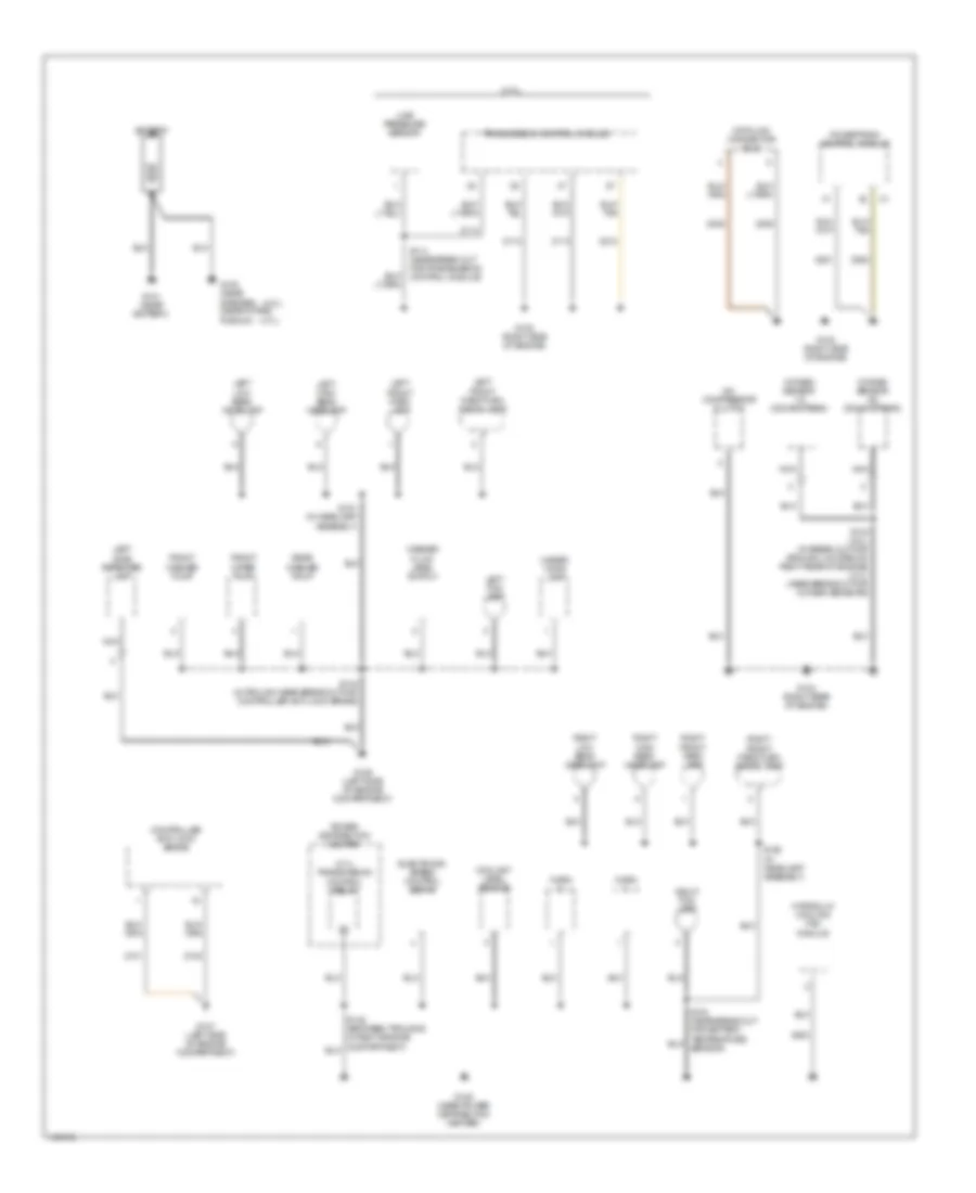 Ground Distribution Wiring Diagram 1 of 4 for Jeep Grand Cherokee Limited 2002
