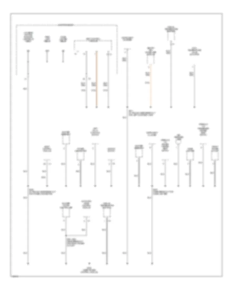 Ground Distribution Wiring Diagram 4 of 4 for Jeep Grand Cherokee Limited 2002