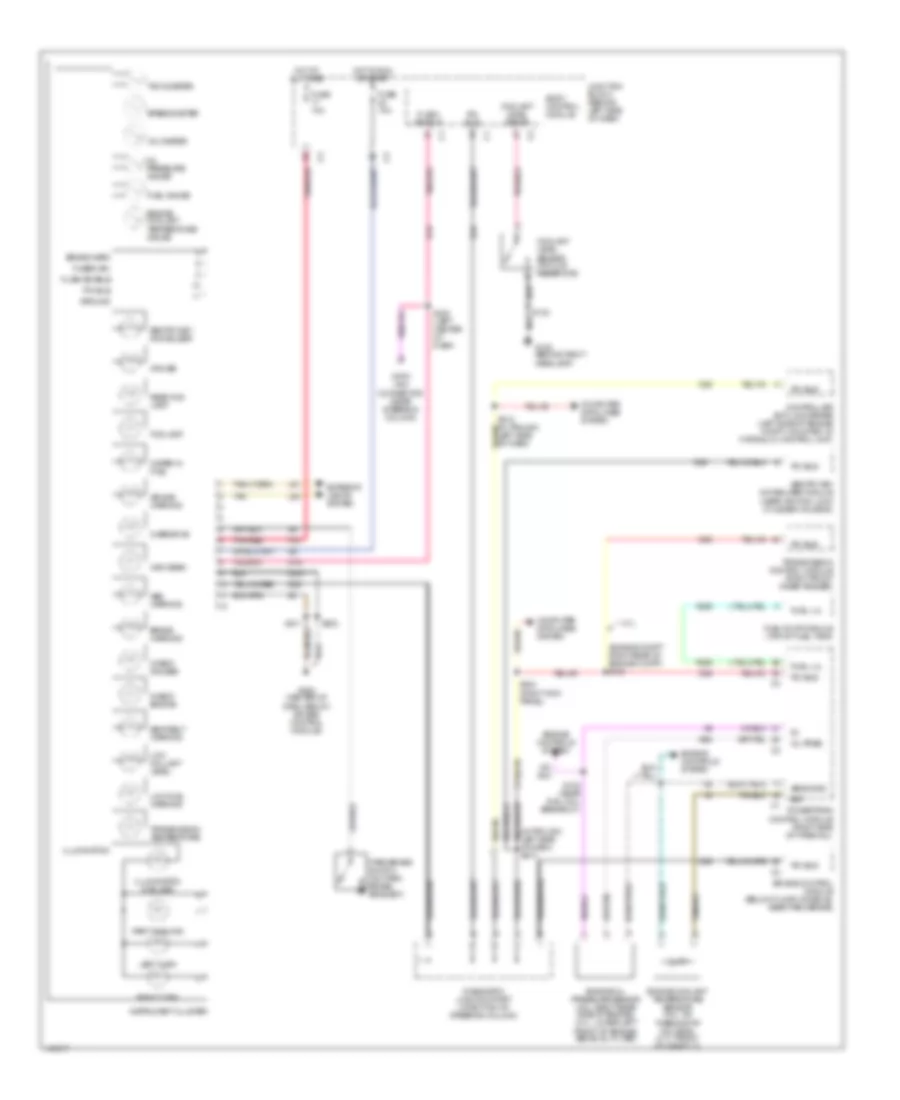 Instrument Cluster Wiring Diagram for Jeep Grand Cherokee Limited 2002