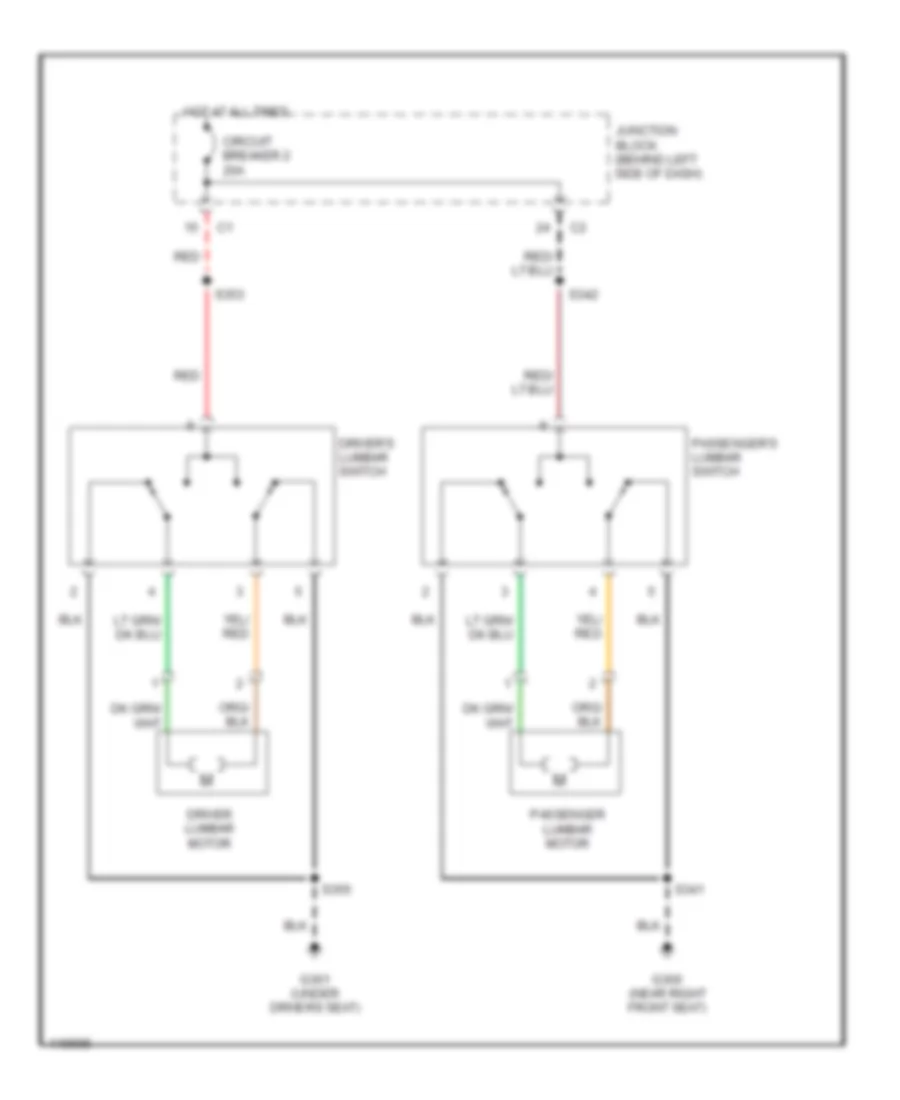 Lumbar Wiring Diagram for Jeep Grand Cherokee Limited 2002