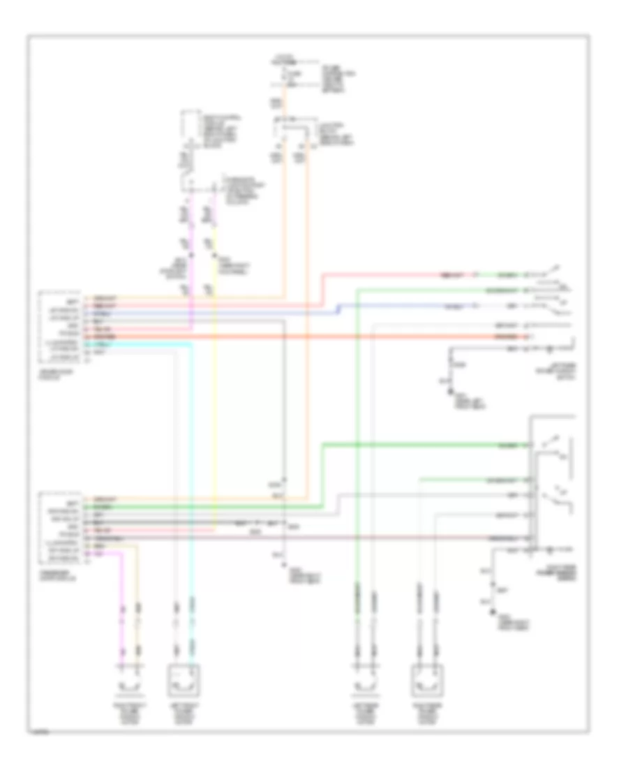 Power Window Wiring Diagram for Jeep Grand Cherokee Limited 2002