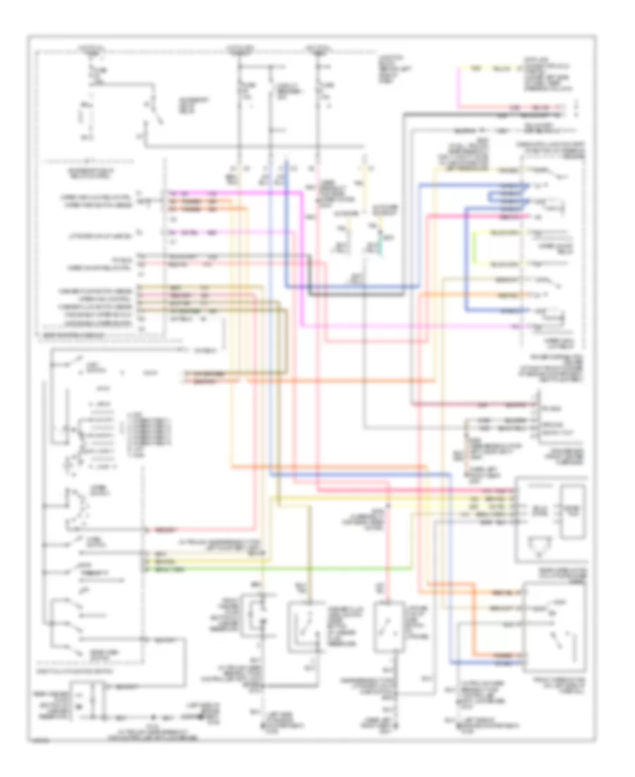 Wiper Washer Wiring Diagram for Jeep Grand Cherokee Limited 2002