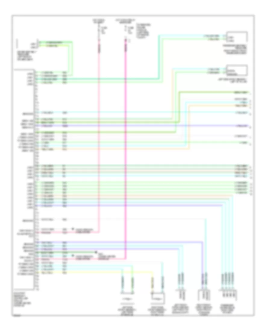 Supplemental Restraints Wiring Diagram 1 of 2 for Jeep Commander Overland 2009