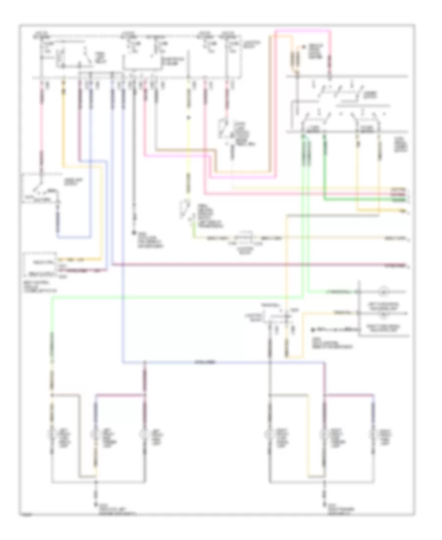Exterior Lamps Wiring Diagram 1 of 2 for Jeep Grand Cherokee Laredo 1996