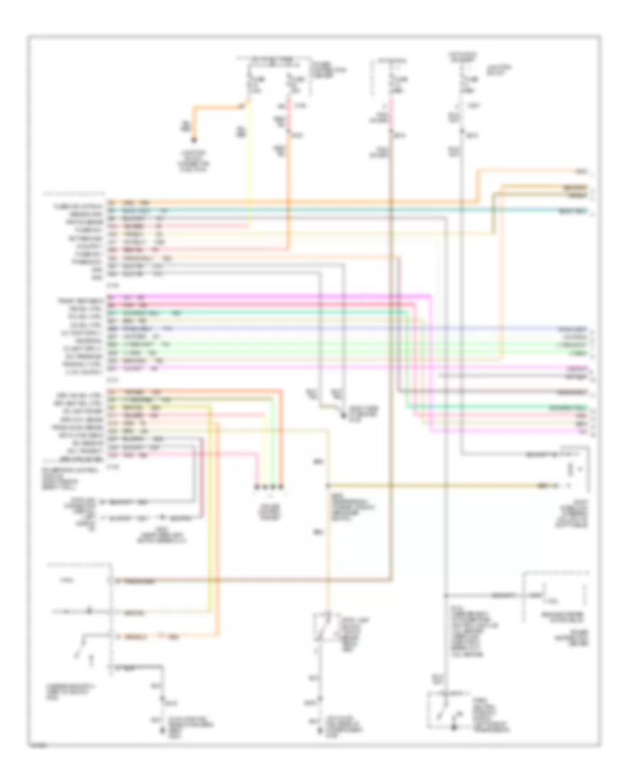 Transmission Wiring Diagram 1 of 2 for Jeep Grand Cherokee Laredo 1996