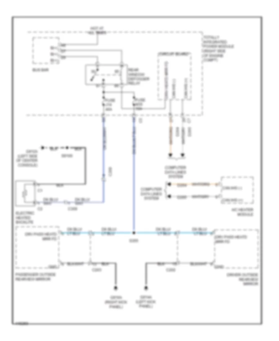 Defoggers Wiring Diagram for Jeep Wrangler Unlimited Sport 2013