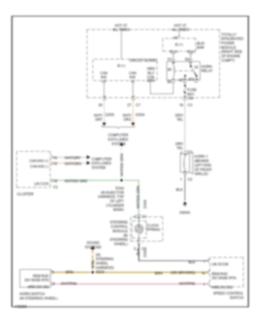 Horn Wiring Diagram for Jeep Wrangler Unlimited Sport 2013