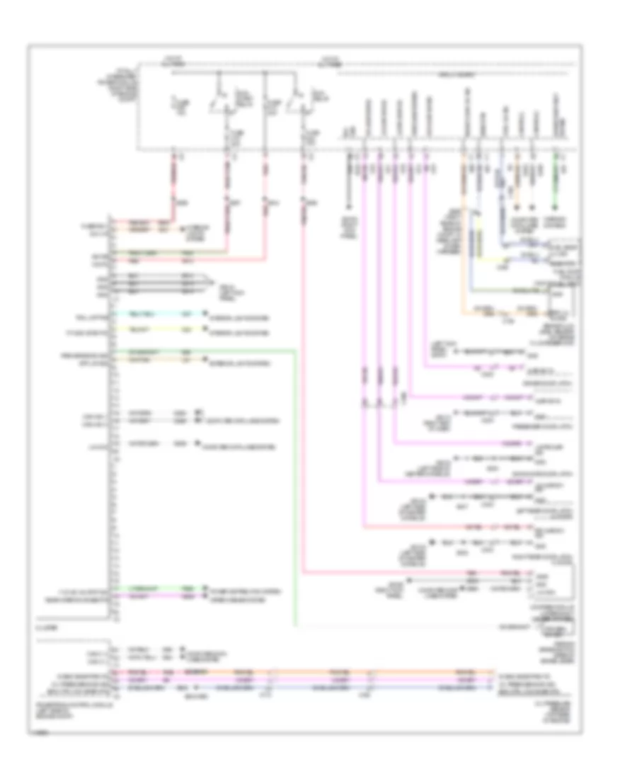 Instrument Cluster Wiring Diagram for Jeep Wrangler Unlimited Sport 2013