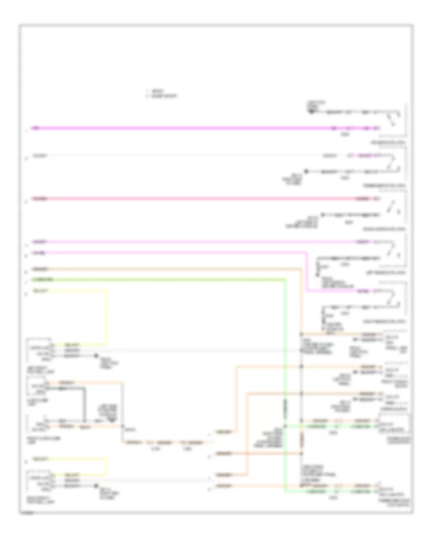 Interior Lights Wiring Diagram 2 of 2 for Jeep Wrangler Unlimited Sport 2013