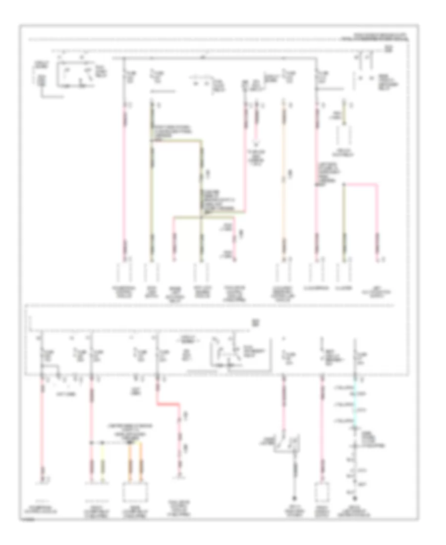 Power Distribution Wiring Diagram 3 of 3 for Jeep Wrangler Unlimited Sport 2013