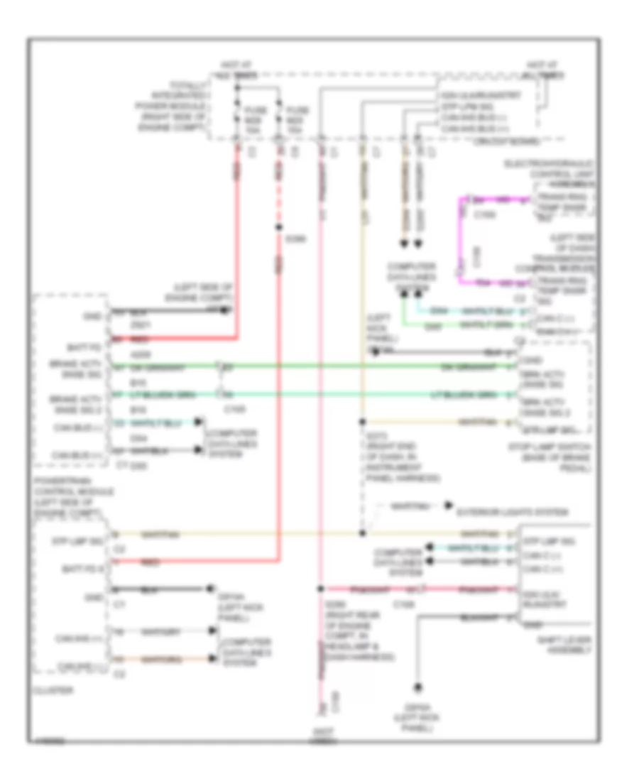 Shift Interlock Wiring Diagram for Jeep Wrangler Unlimited Sport 2013