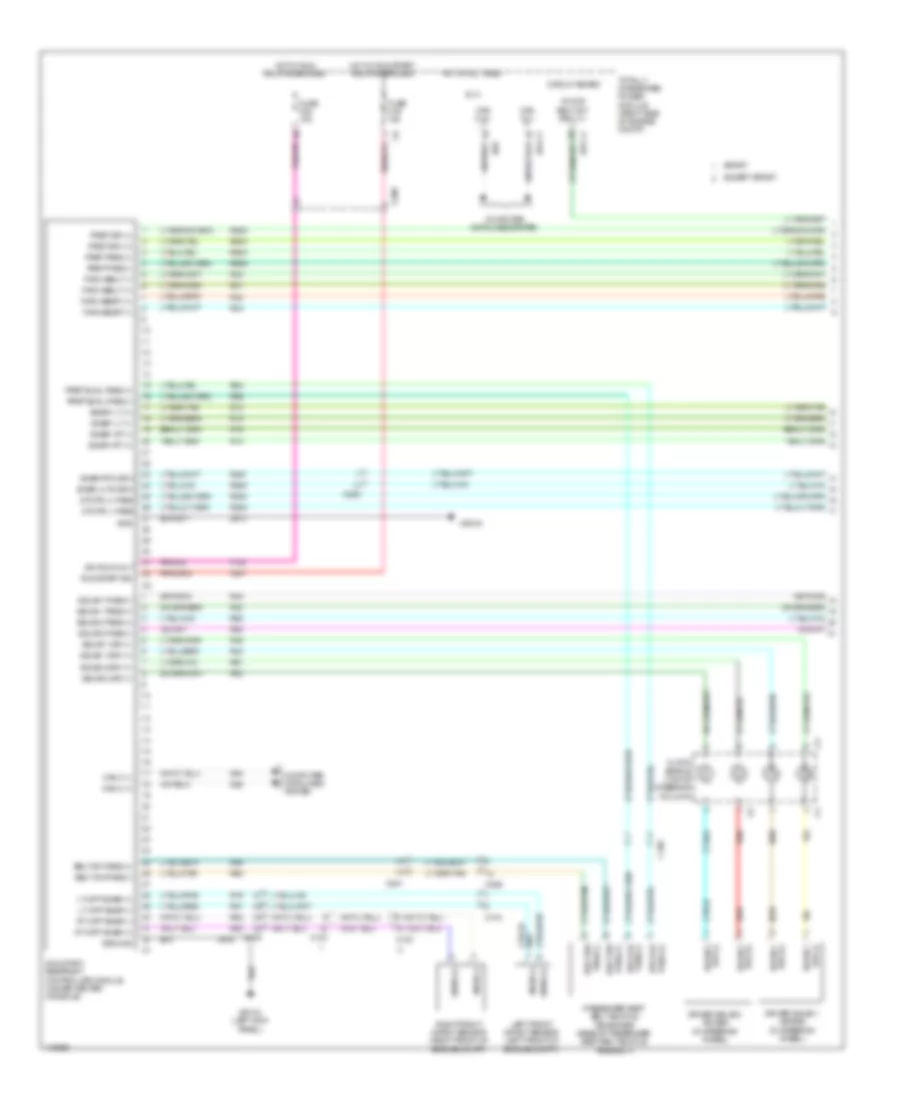 Supplemental Restraints Wiring Diagram 1 of 2 for Jeep Wrangler Unlimited Sport 2013