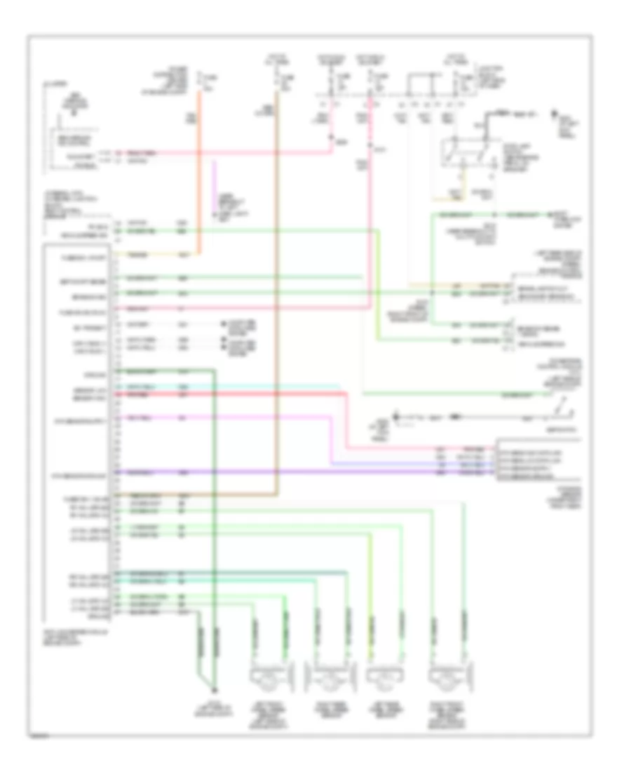 Anti-lock Brakes Wiring Diagram for Jeep Liberty Limited 2006