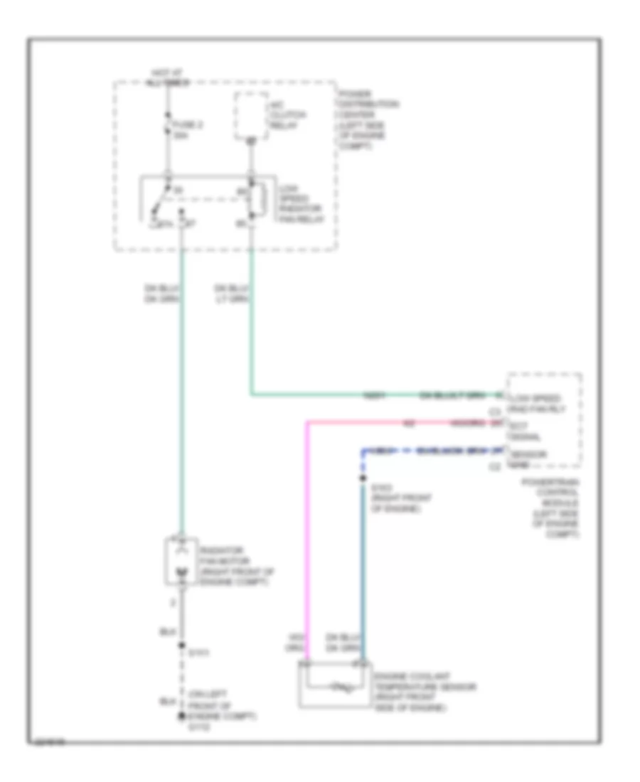 3.7L, Cooling Fan Wiring Diagram for Jeep Liberty Limited 2006