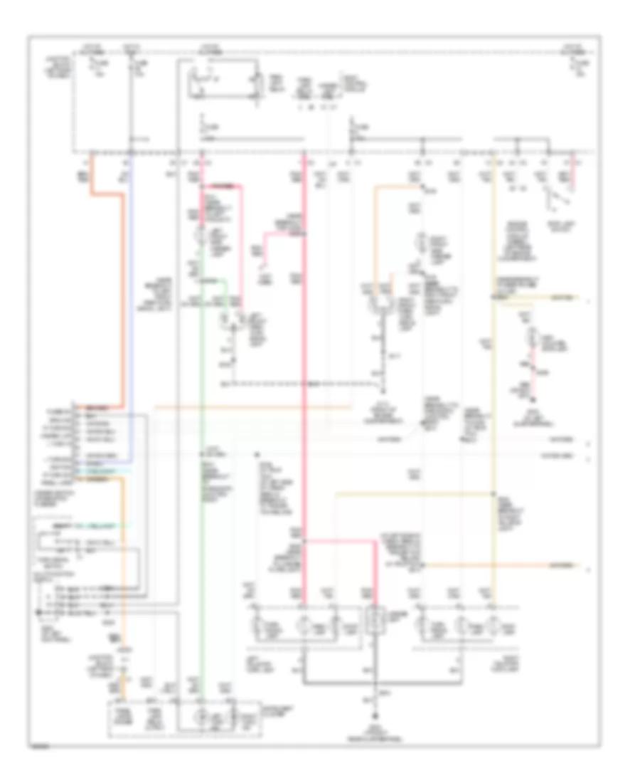 Exterior Lamps Wiring Diagram 1 of 2 for Jeep Liberty Limited 2006