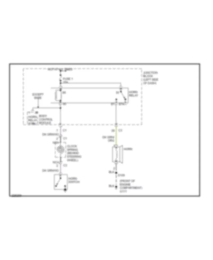 Horn Wiring Diagram for Jeep Liberty Limited 2006