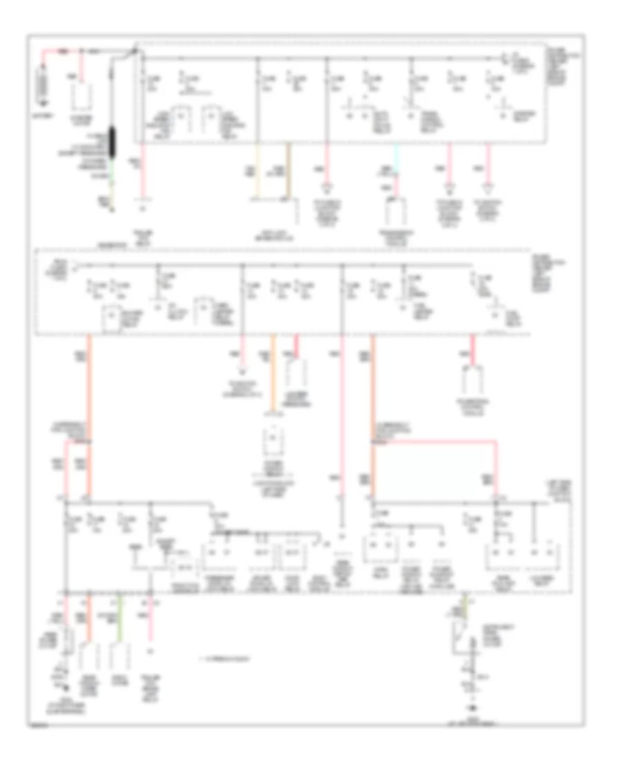 Power Distribution Wiring Diagram 1 of 3 for Jeep Liberty Limited 2006