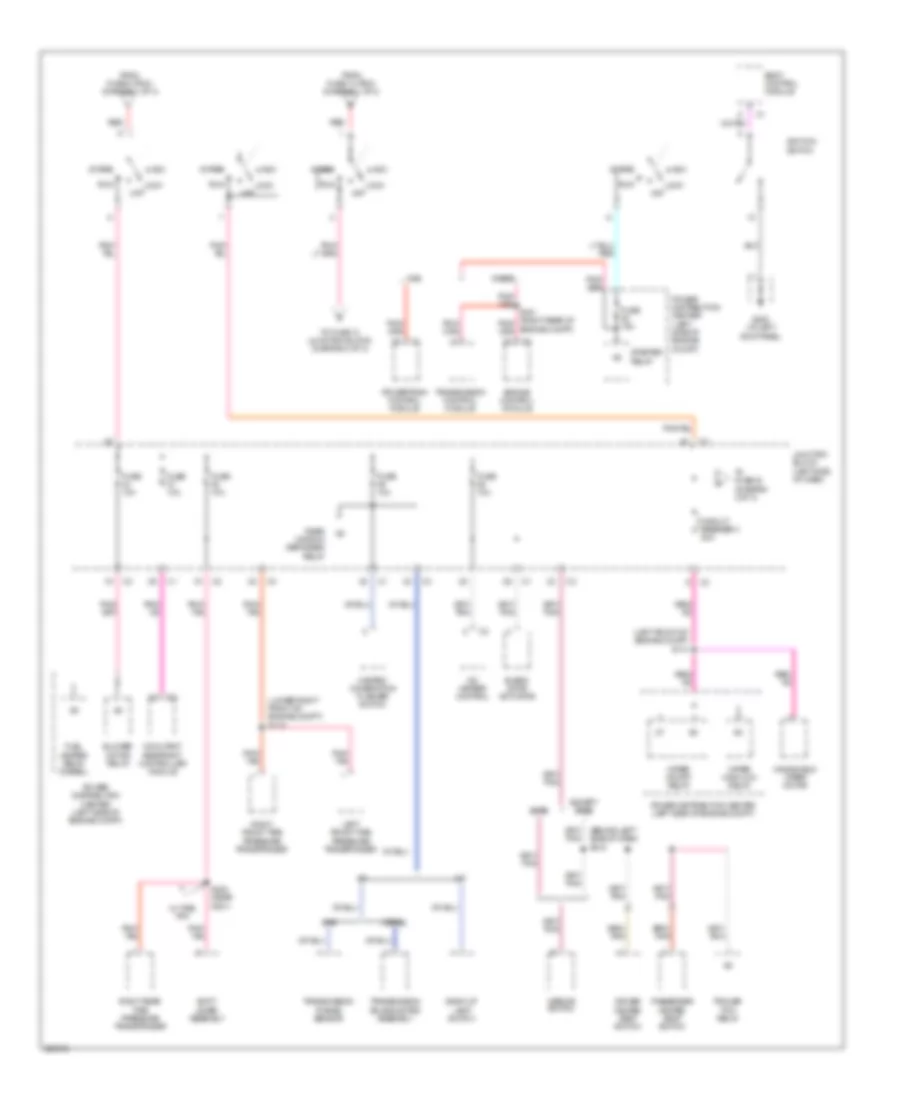 Power Distribution Wiring Diagram (2 of 3) for Jeep Liberty Limited 2006