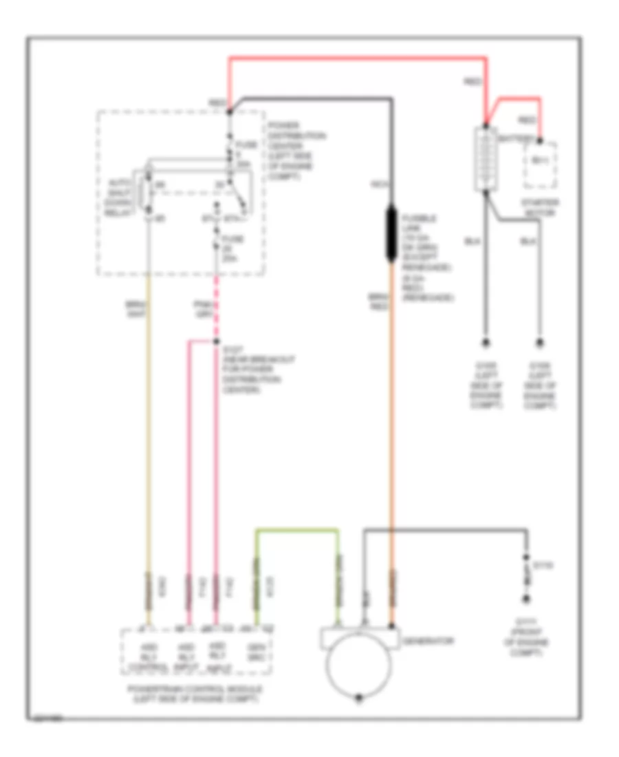 3.7L, Charging Wiring Diagram for Jeep Liberty Limited 2006