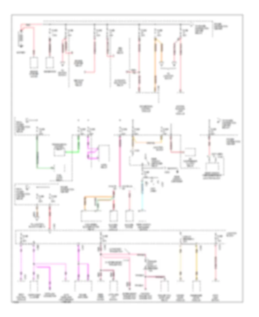 Power Distribution Wiring Diagram 1 of 3 for Jeep Grand Cherokee Limited 1996