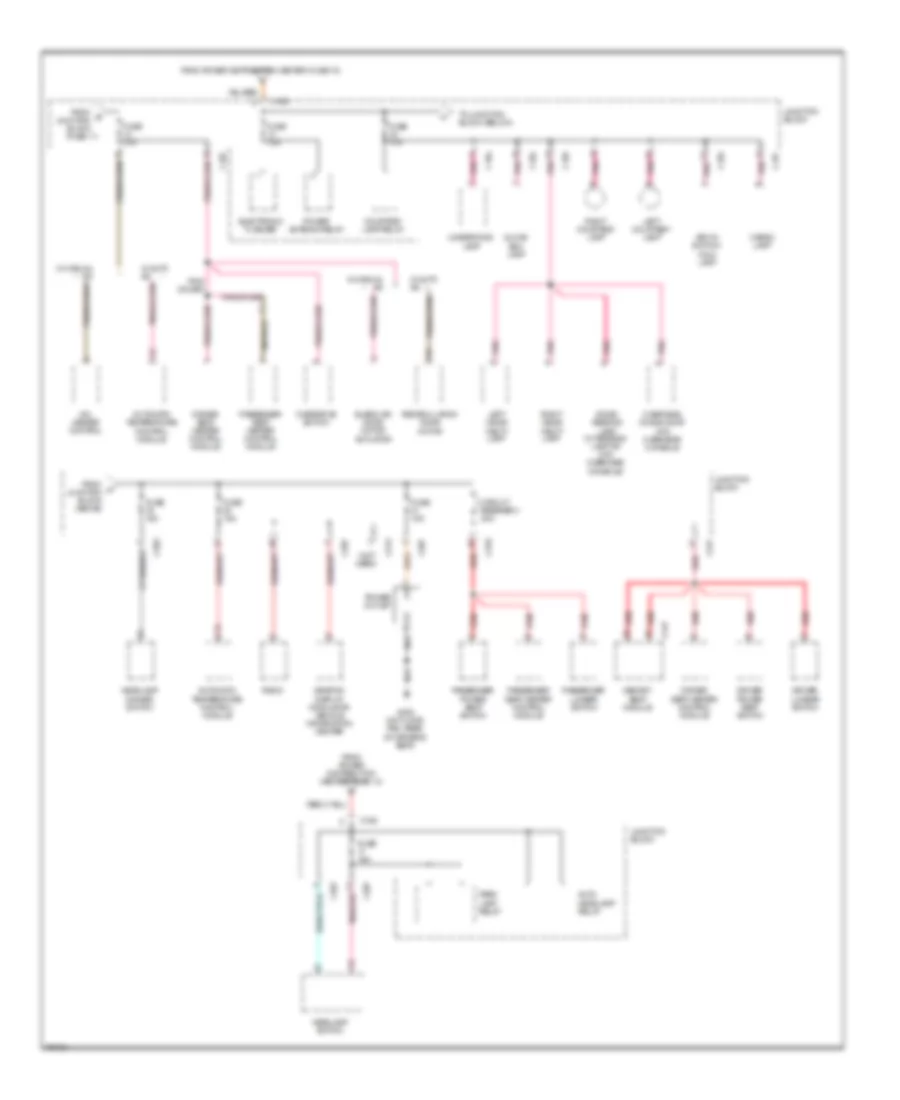 Power Distribution Wiring Diagram (3 of 3) for Jeep Grand Cherokee Limited 1996