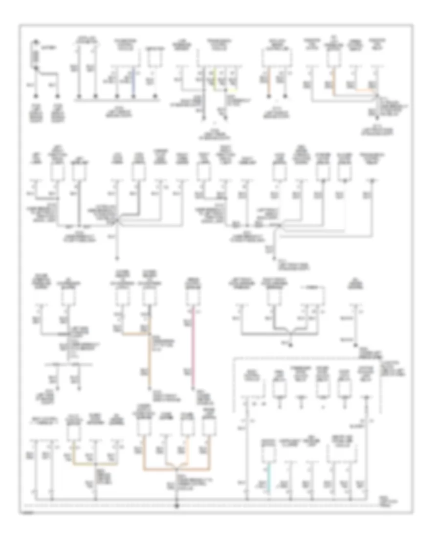 Ground Distribution Wiring Diagram 1 of 2 for Jeep Liberty Limited 2002