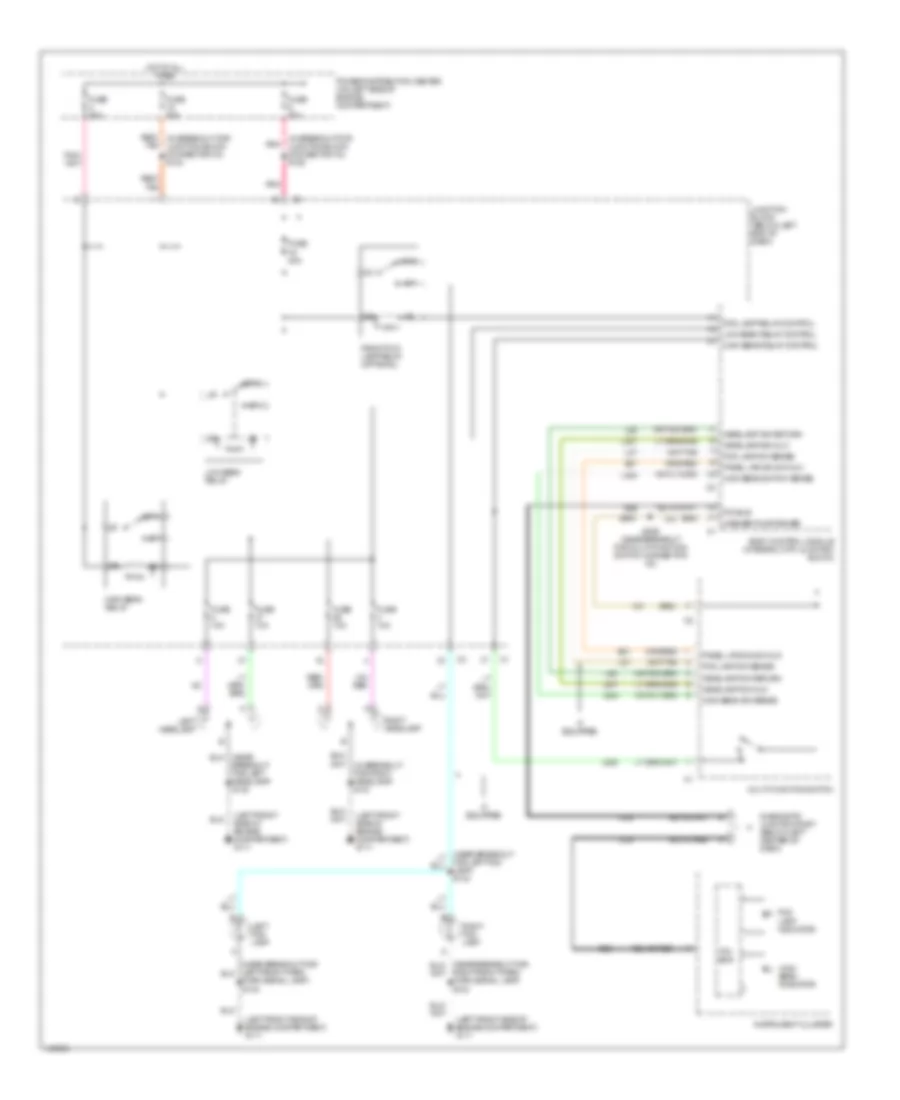 Headlight Wiring Diagram, without DRL for Jeep Liberty Limited 2002