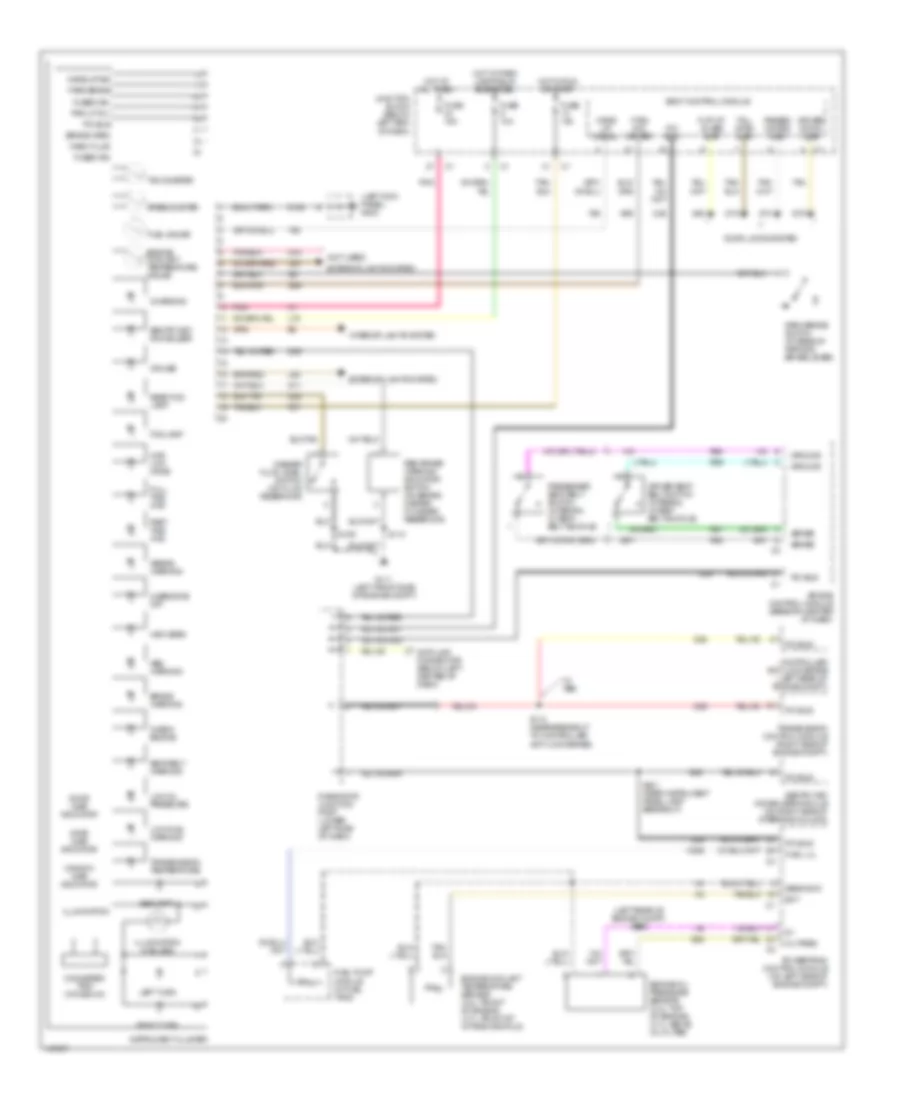 Instrument Cluster Wiring Diagram for Jeep Liberty Limited 2002