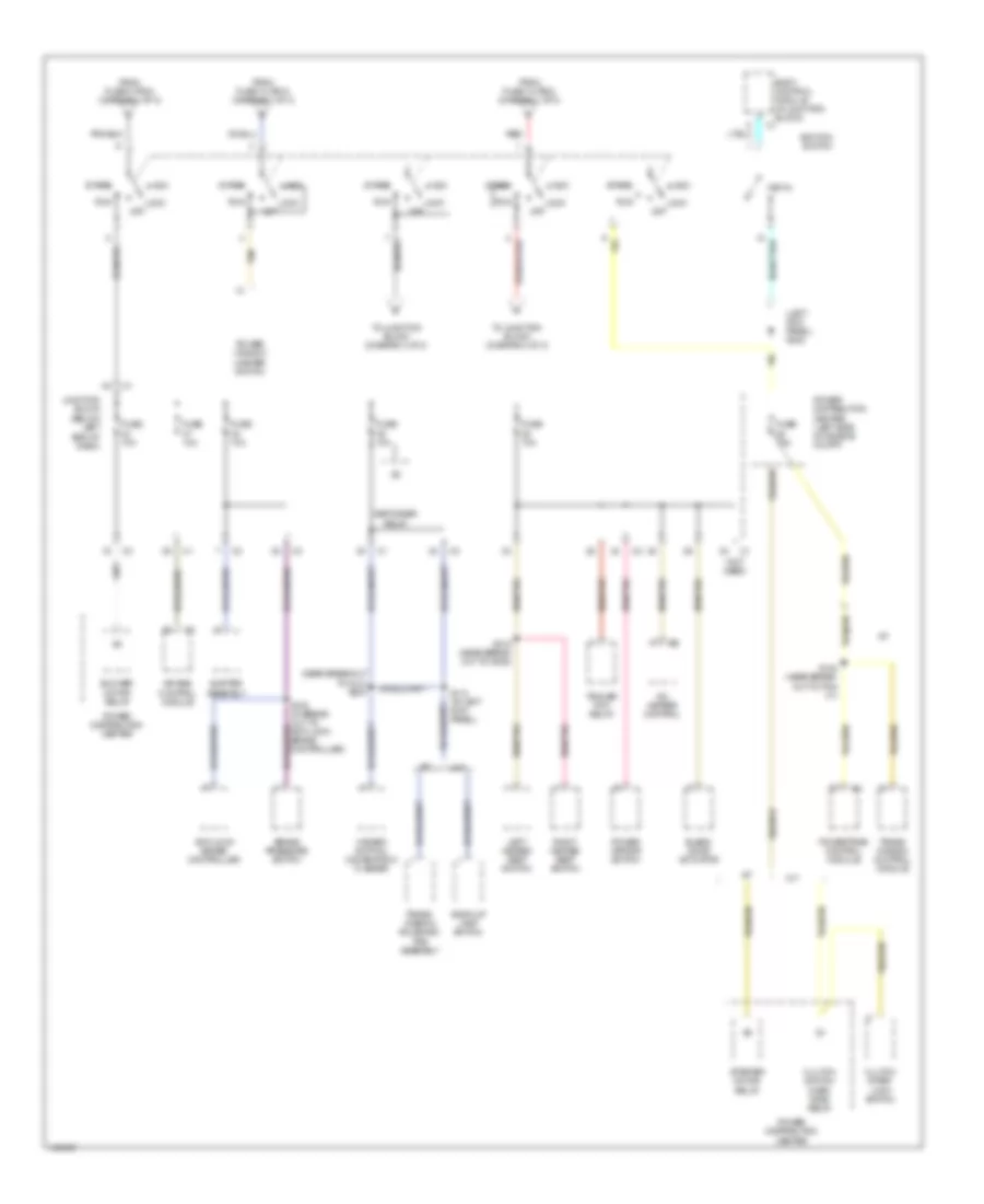 Power Distribution Wiring Diagram (2 of 3) for Jeep Liberty Limited 2002