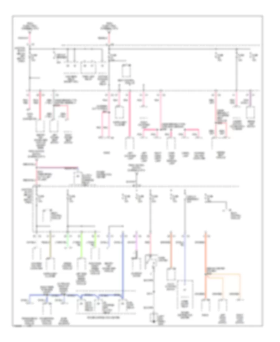 Power Distribution Wiring Diagram (3 of 3) for Jeep Liberty Limited 2002