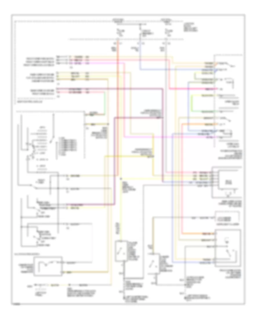 Wiper Washer Wiring Diagram for Jeep Liberty Limited 2002